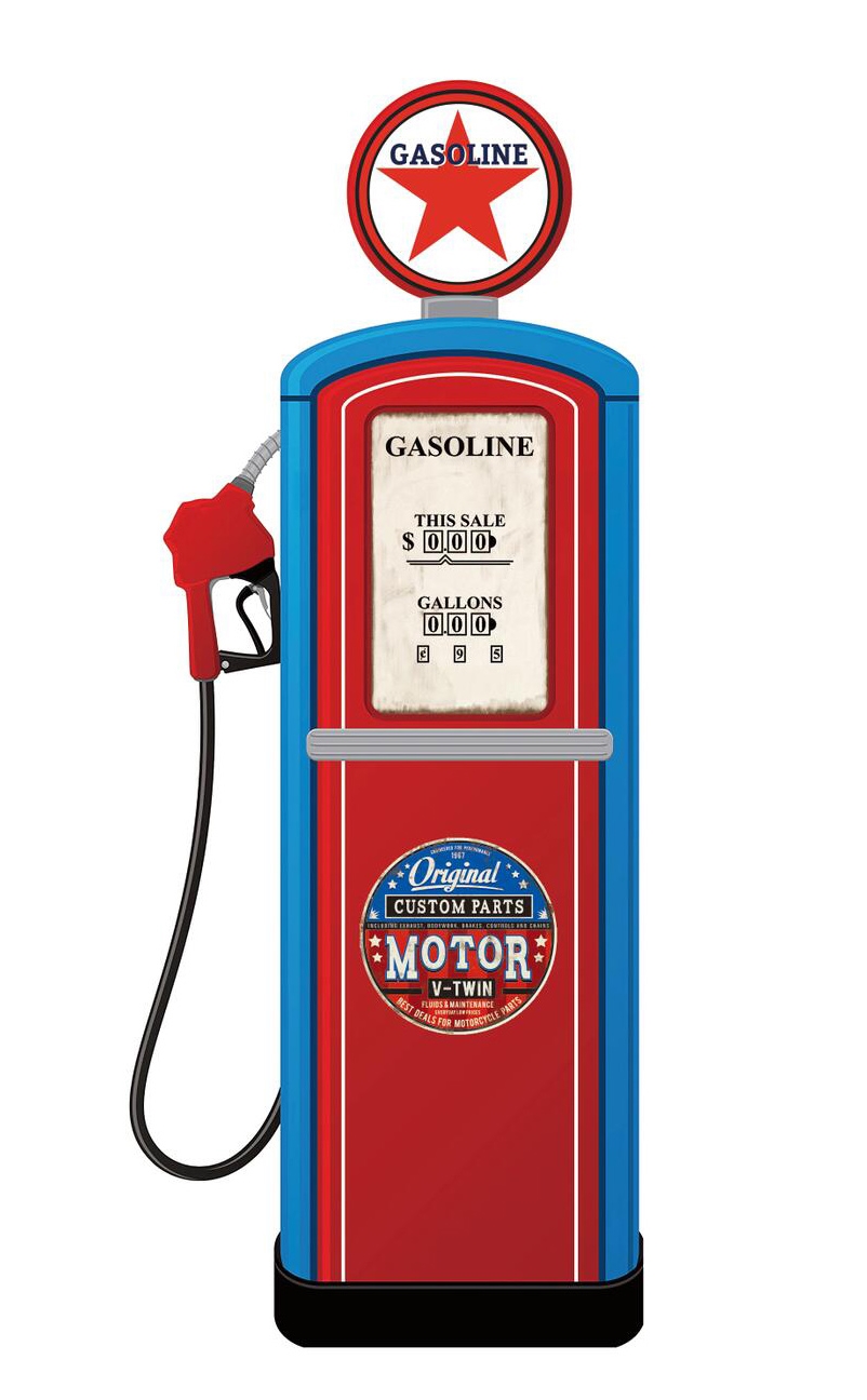 Pompe à essence gasoline vintage