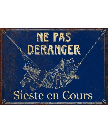 Plaque métal Ne pas déranger