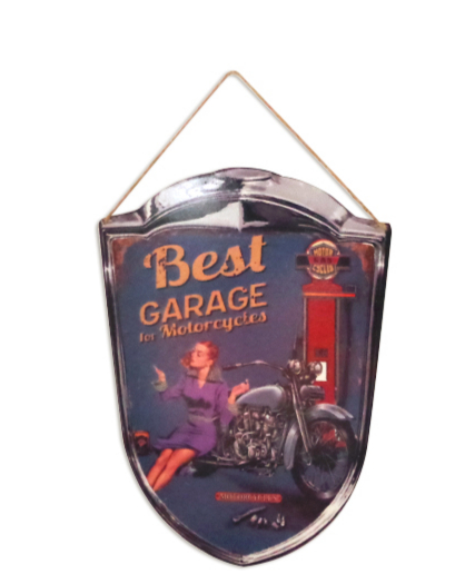 PLAQUE PIN UP BEST GARAGE