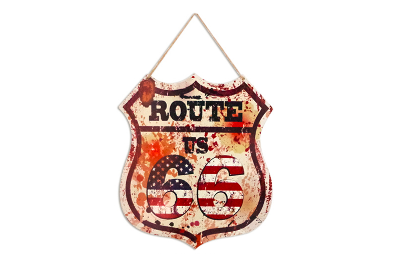 R-450453 A-120 D-PLAQUE DECO ROUTE US 66