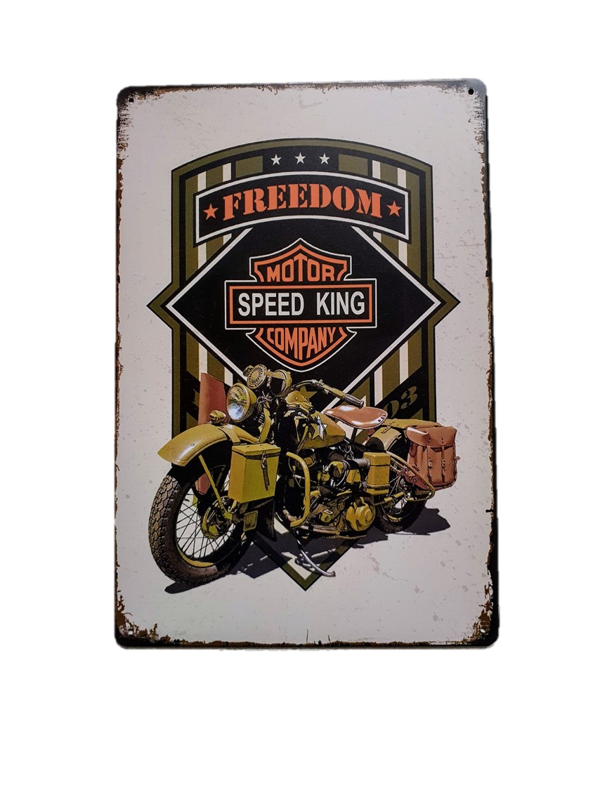 Plaque moto Freedom US Army