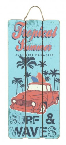 Plaque murale tropical summer