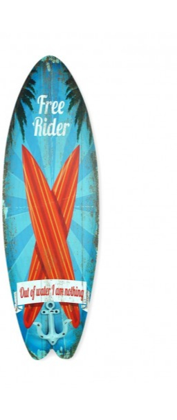 Porte-serviette planche de surf free rider