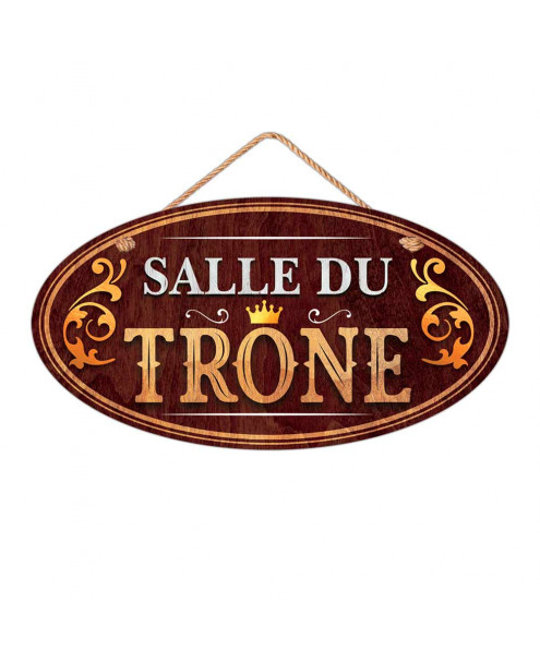 plaque bois salle du trône