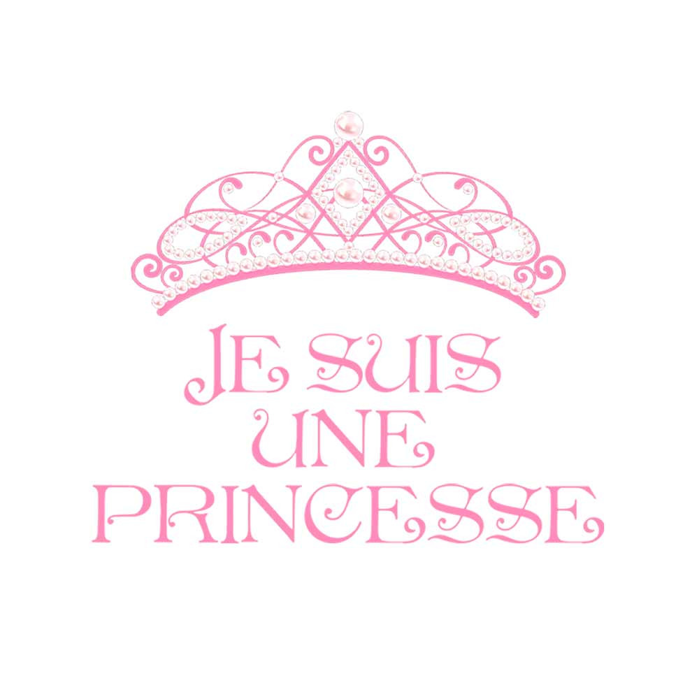 Sticker enfant je suis une princesse