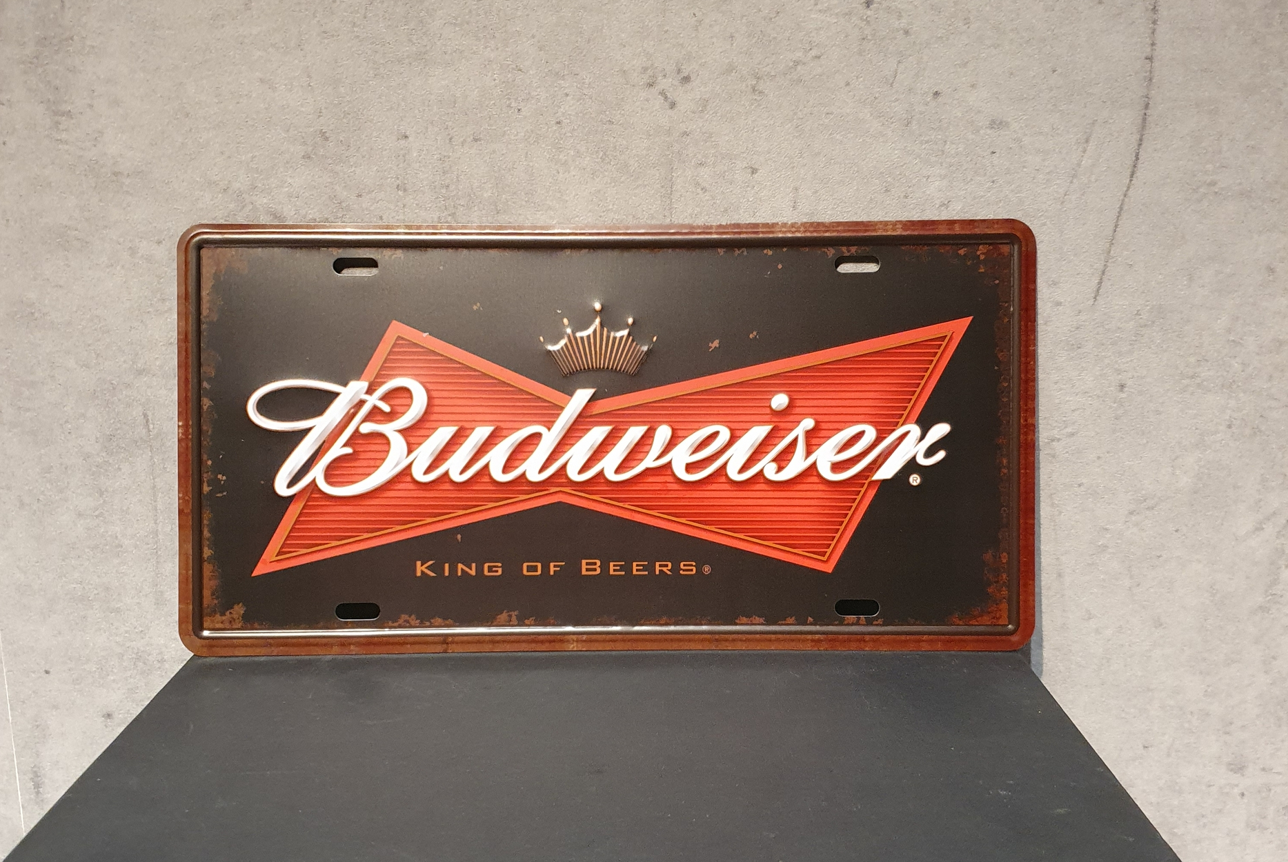 Plaque métal bière Budweiser