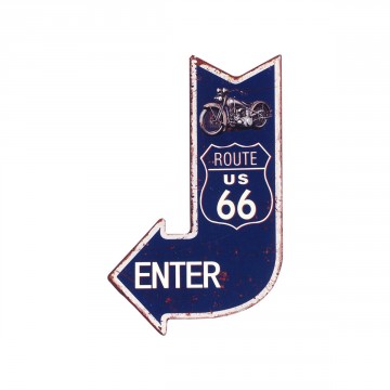 Flèche métal Route 66