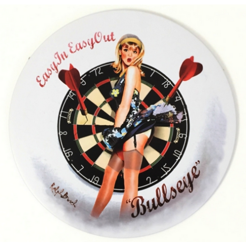 Plaque Pin up fléchettes