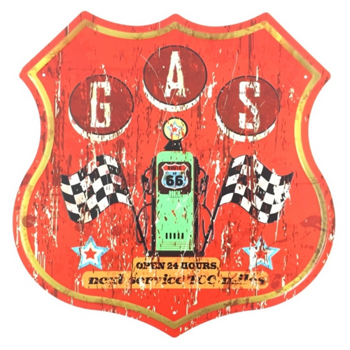 Panneau gas route 66