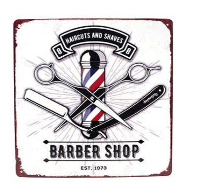 Plaque barber shop