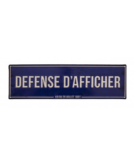 plaque-defense-dafficher-50-x-15-embossee