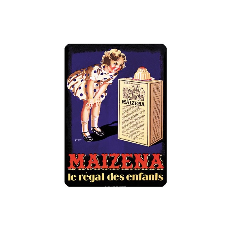 Plaque Vintage Maizena Plaques Metalplaques Publicitaires Inexmob 