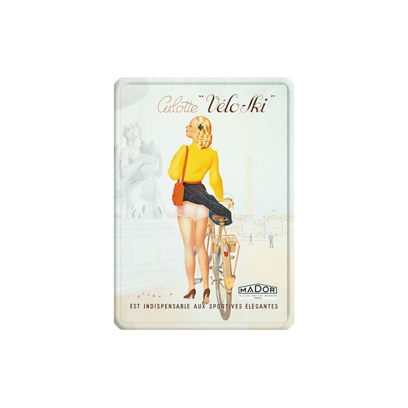 Plaque vintage culotte Veloski