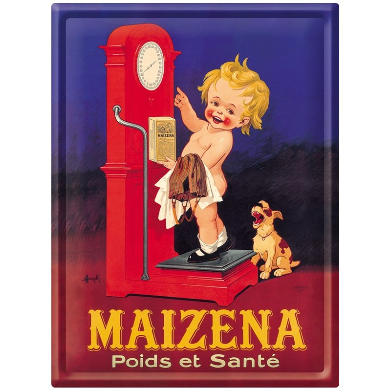 Plaque vintage Maizena - grand modèle