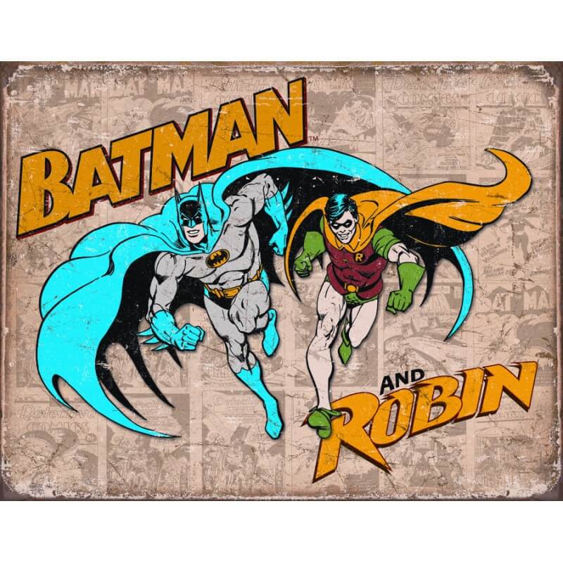 Plaque Batman and Robin
