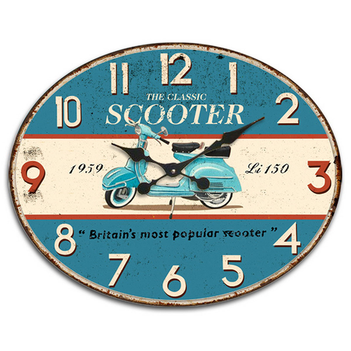 Horloge classic scooter Piaggio