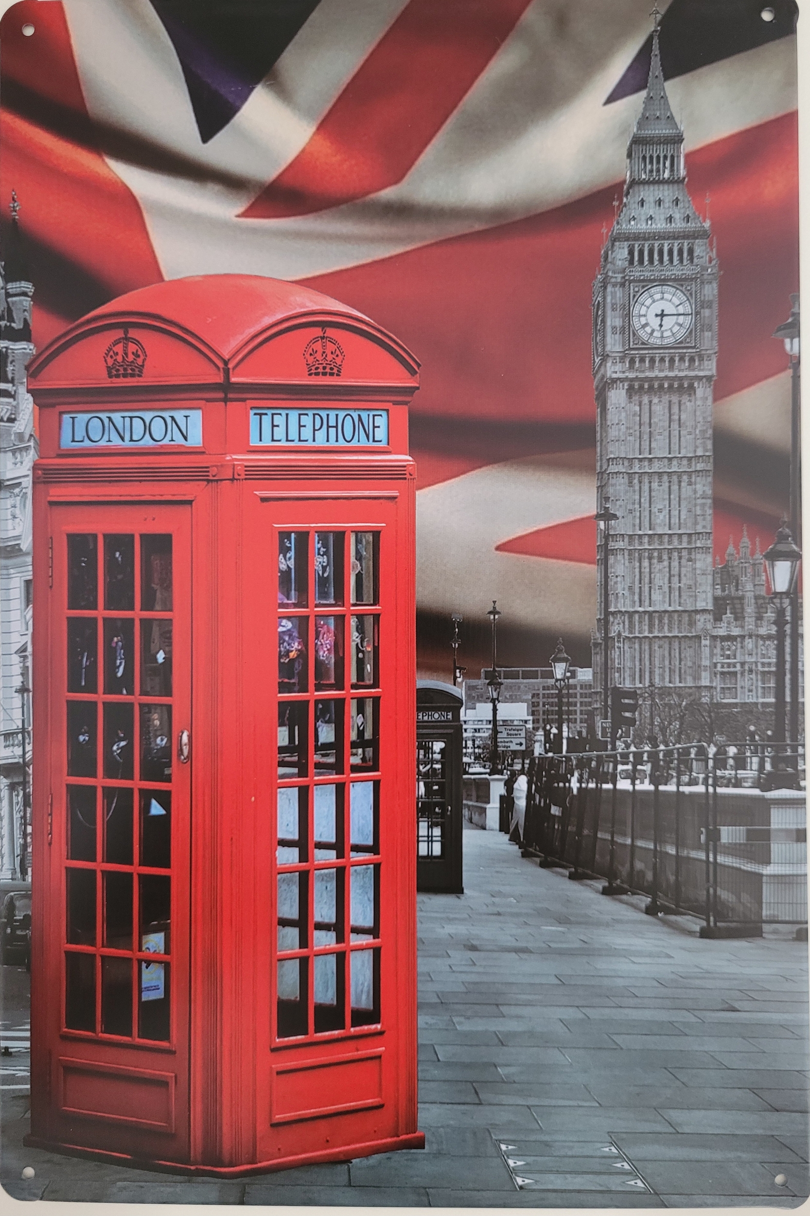 Plaque cabine téléphonique LONDRES