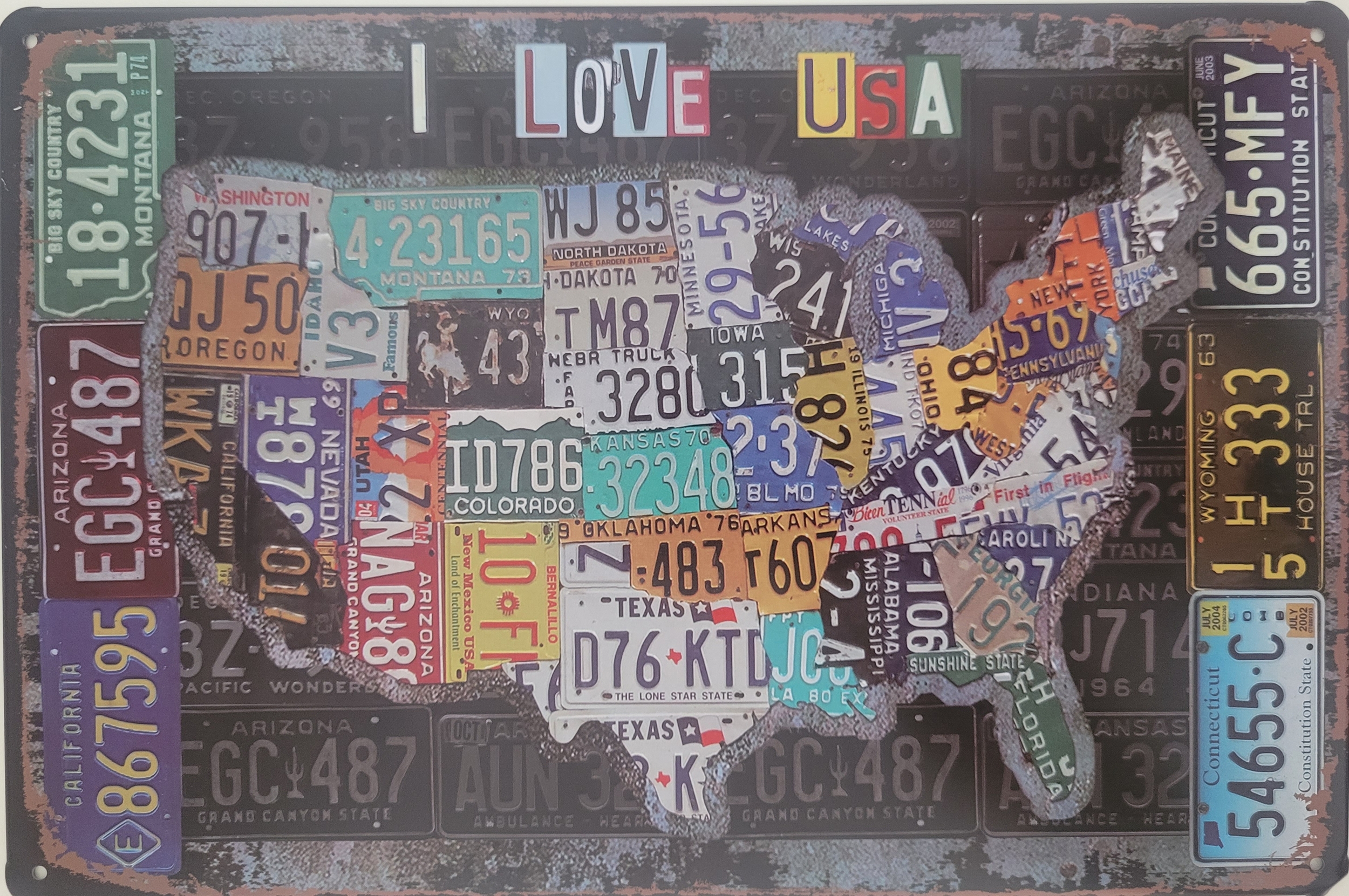 Plaque I love States