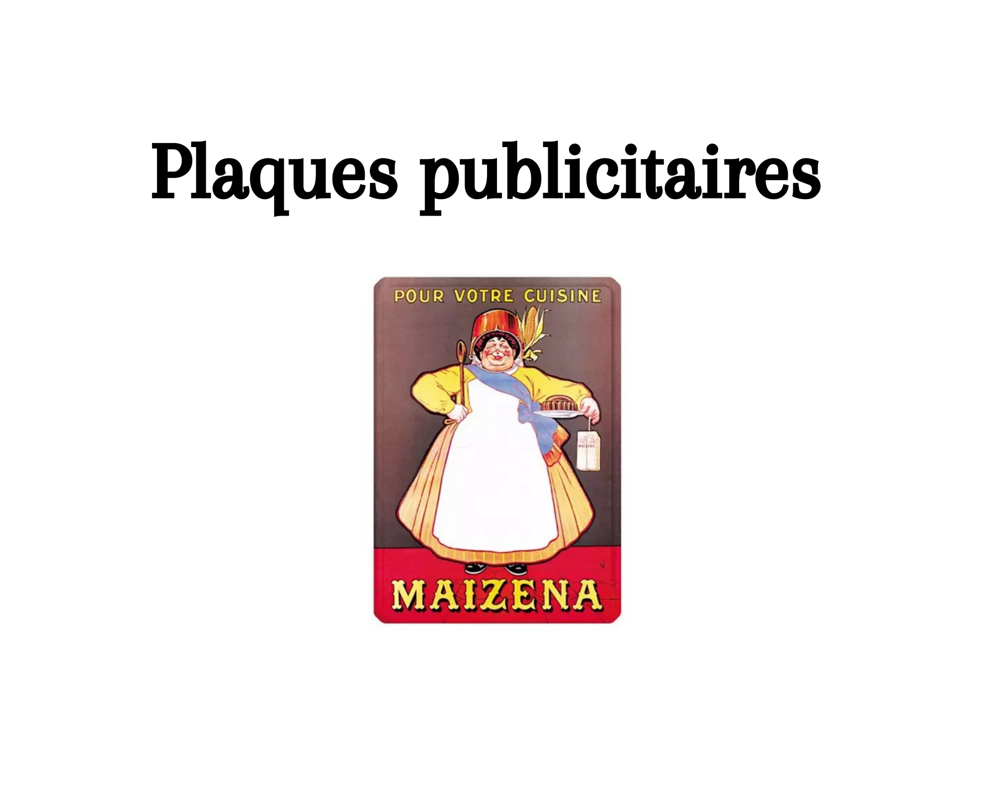 Plaque humoristique en métal Boire avec moi