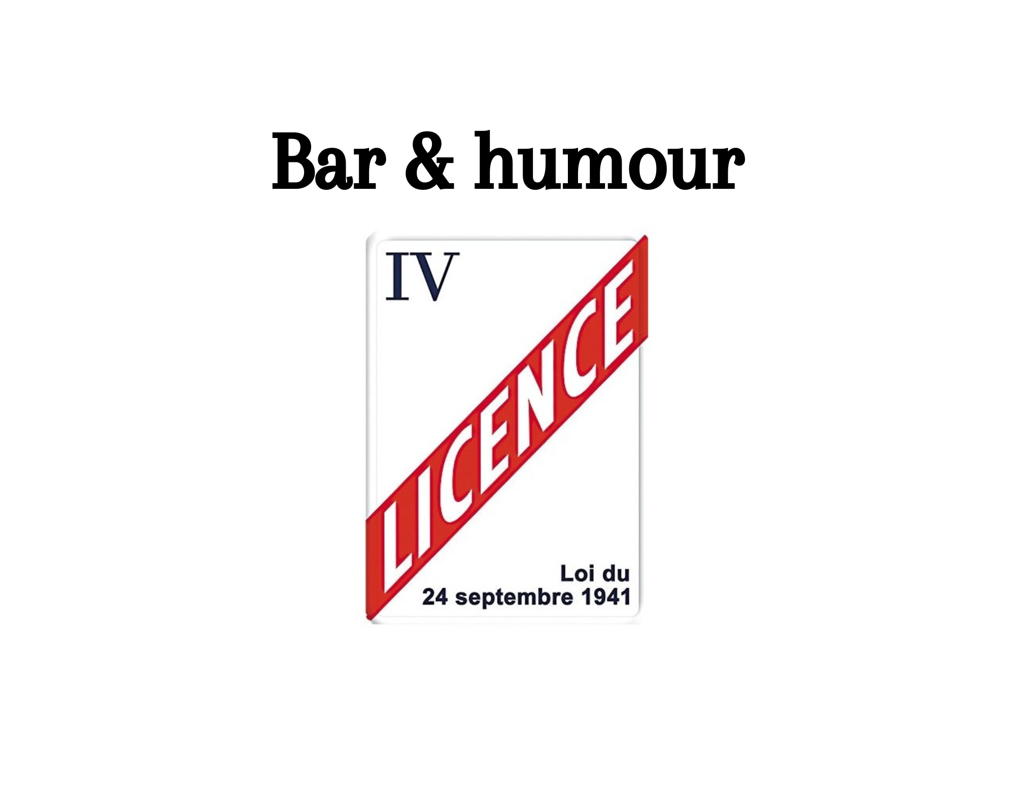 bar et humour