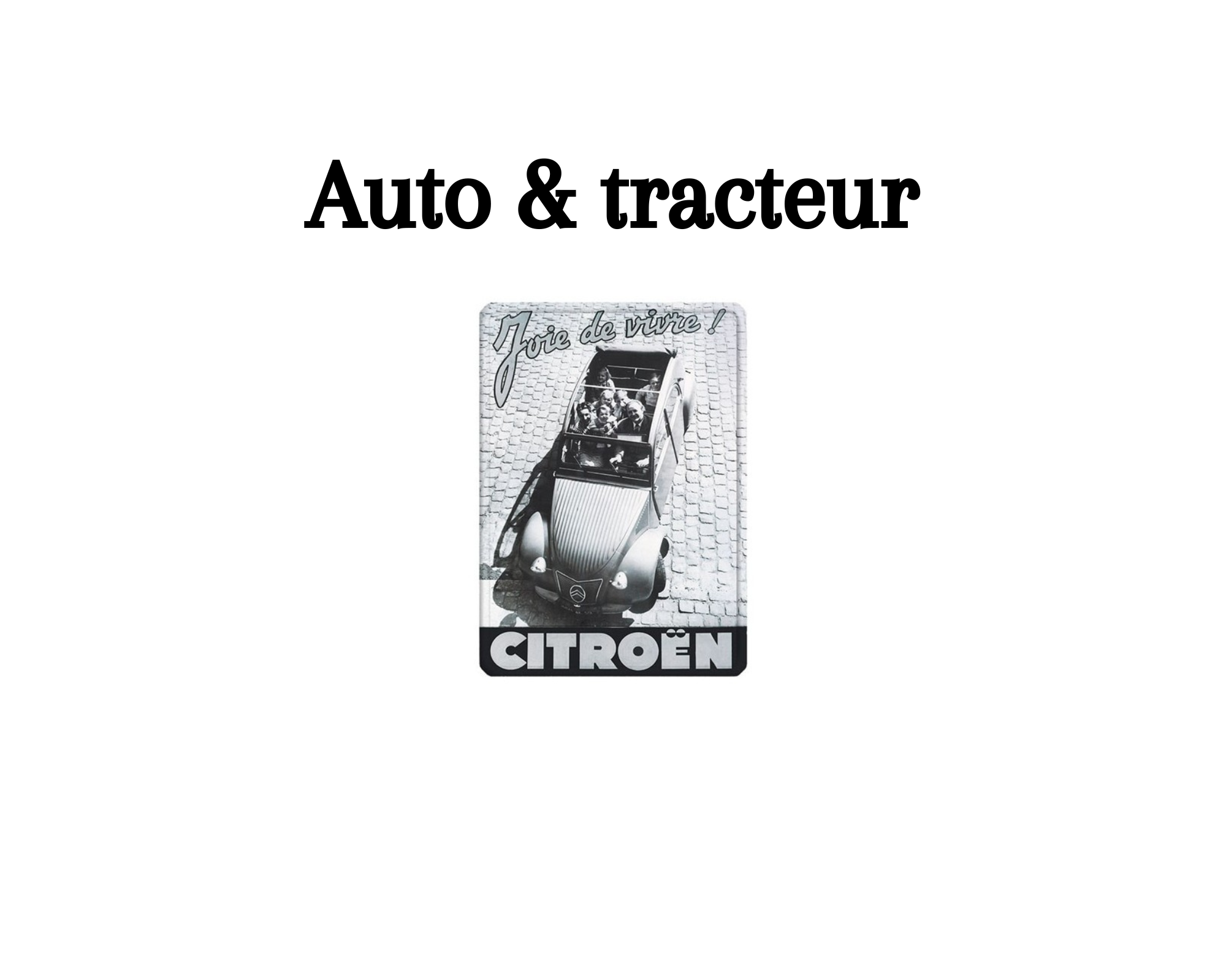auto et tracteur
