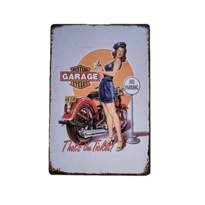 plaque pin up police