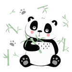 stiker panda 1