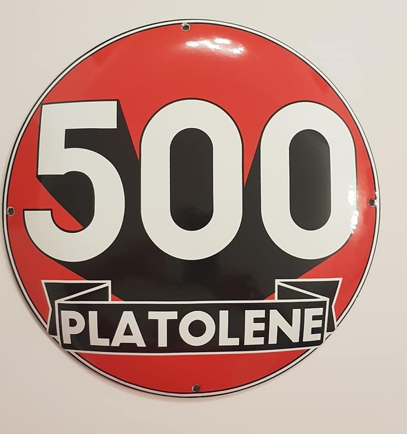 Plaque émaillée Ici c'est mieux.... - Déco rétro