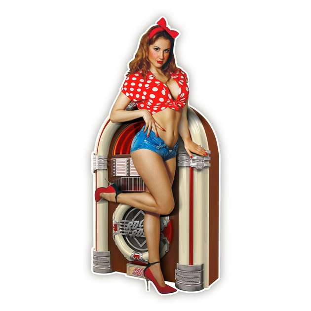 Panneau Pin Up Jukebox Route 66 Plaques Pinup Et Route 66 Inexmob 