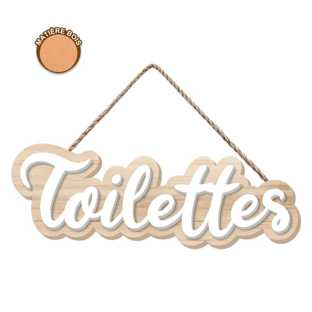 Plaque de porte toilettes - OBJETS DECORATION/Déco de ...
