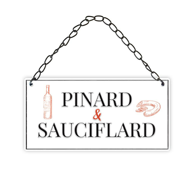 Plaque De Porte Pinard Et Sauciflard Plaques Metalbar And Humour Inexmob 