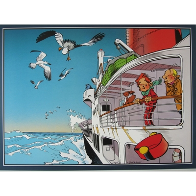 Janry et Tome - Spirou et Fantasio - Bateau-grand format