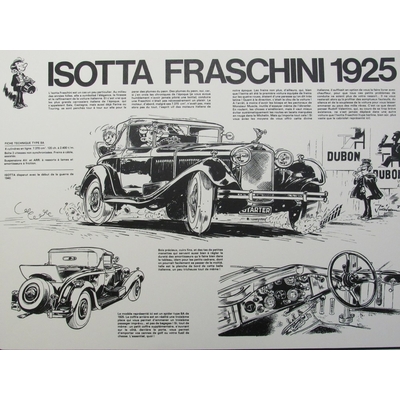 Jidéhem - Sérigraphie Starter - Isotta Fraschini 1925 - signée