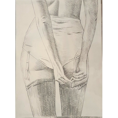 Glogowski Philippe - illustration originale -Journal de demoiselles ou contines de la vertu