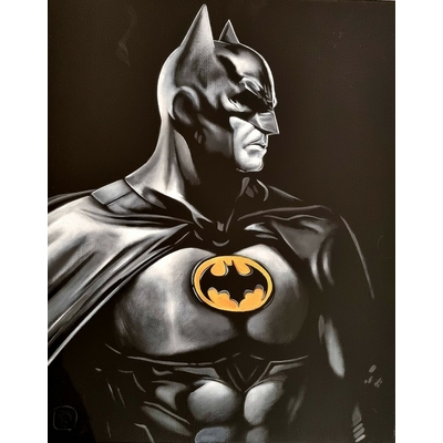 Dutch Alan - illustration originale sur toile montée sur chassis - Batman