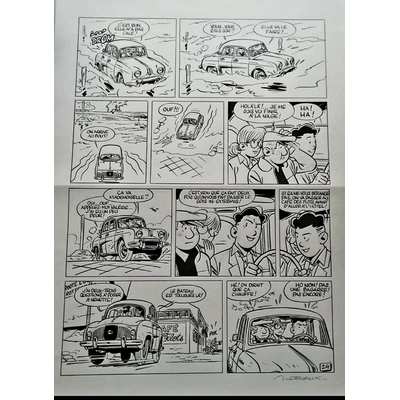 Delvaux Jean-Luc - Planche originale (24) - Jacques Gipar T.10