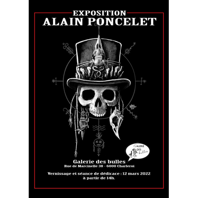 Alain Poncelet - Affiche de l'exposition - 20 ex. -signé