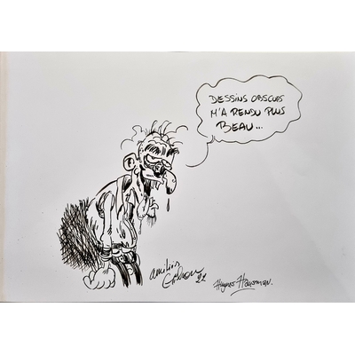 Gilson et Hausman - Dessins obscurs + dédicace + ex-libris -EO 2022