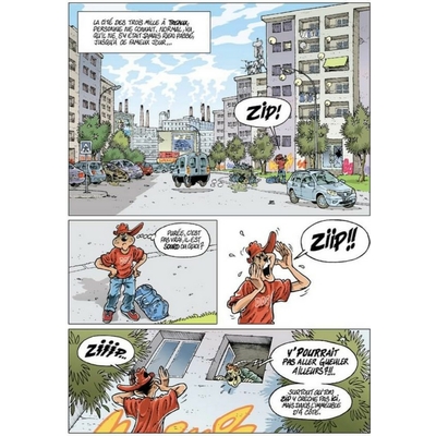 Sipp André - Planche numérique en couleurs " Zip le numéro 10" - tirage unique signé