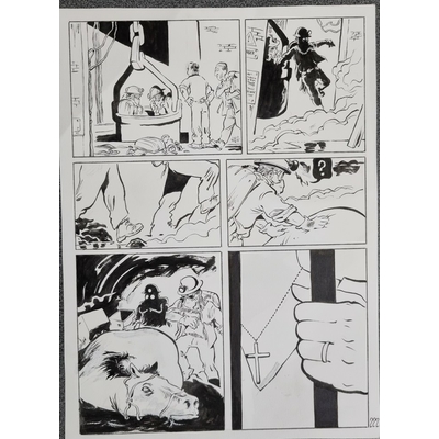 Sergio Salma - planche originale "Marcinelle 1956"