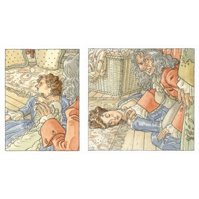 Beuriot - aquarelle originale à l'aquarelle - Voltaire