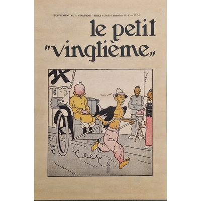 Hergé - Estampe - Petit Vingtième n°36-Le Lotus bleu