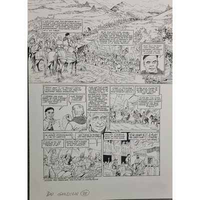 Glogowski Philippe - planche originale (28) - Du Guesclin, connétable de France