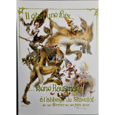 Hausman René - Affiche BD Stavelot 2008- signé