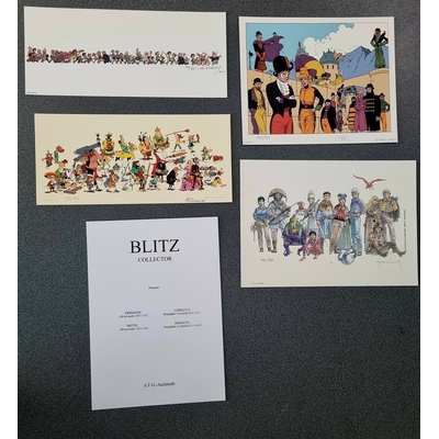 Collectif - portfolio Blitz - Hermann, Lebeault, Mittei,Remacle -120ex.-signé
