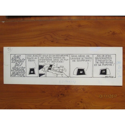 Deliège - Strip original - Le trou du souffleur