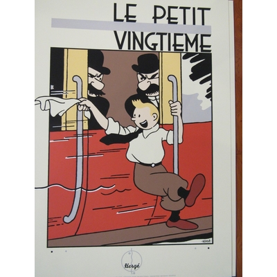 Hergé - sérigraphie le petit vingtième - Les cigares du pharaon