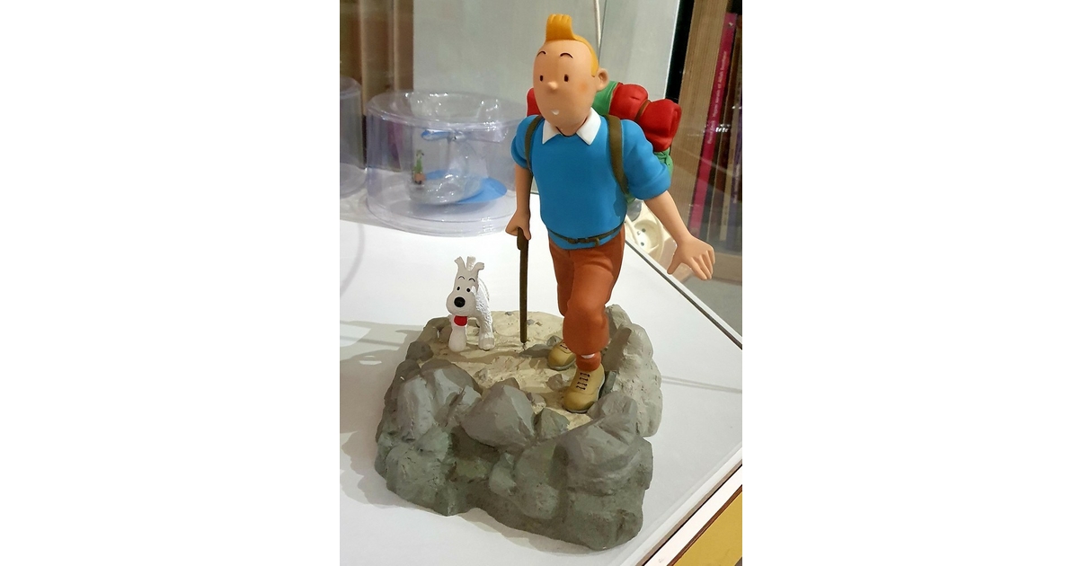 Tintinimaginatio Scene Tintin Voie Ferree - Chez Les Petits
