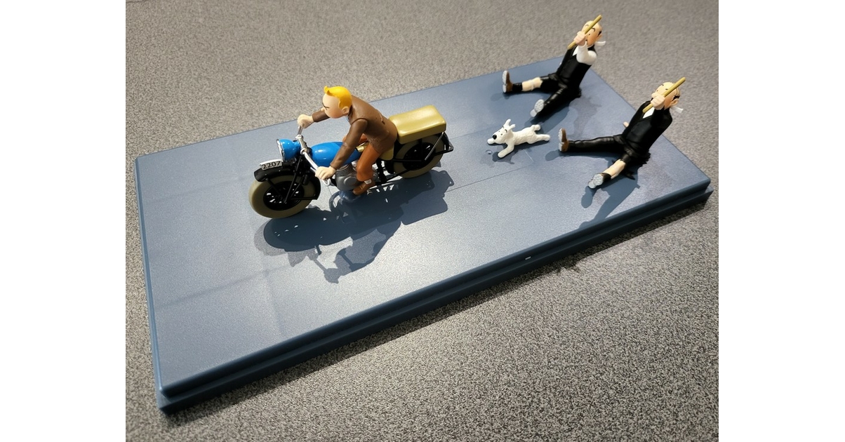 Moto de collection Tintin dans Le sceptre d'Ottokar Nº70 1/24 (2022