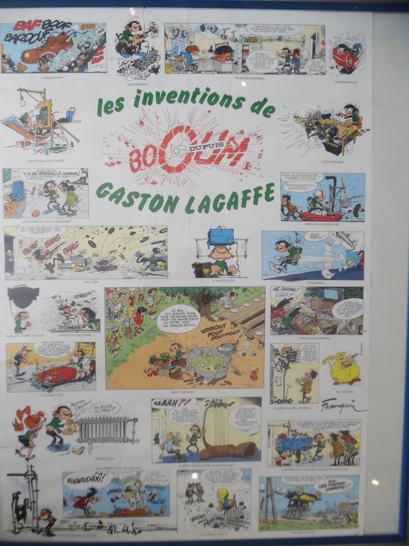 ga 177_Franquin - affiche Les inventions de Gaston Lagaffe